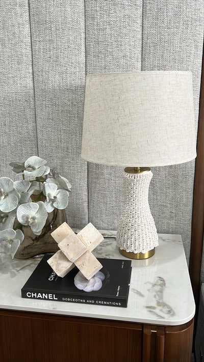 Cala 3d ceramic table Lamp - Luscious Homewares