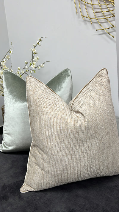 De-luxe sage velvet cushion - Luscious Homewares
