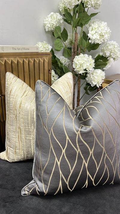 Zillara silver cushion - Luscious Homewares