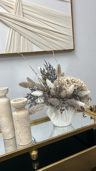 Violin everlasting floral arrangement