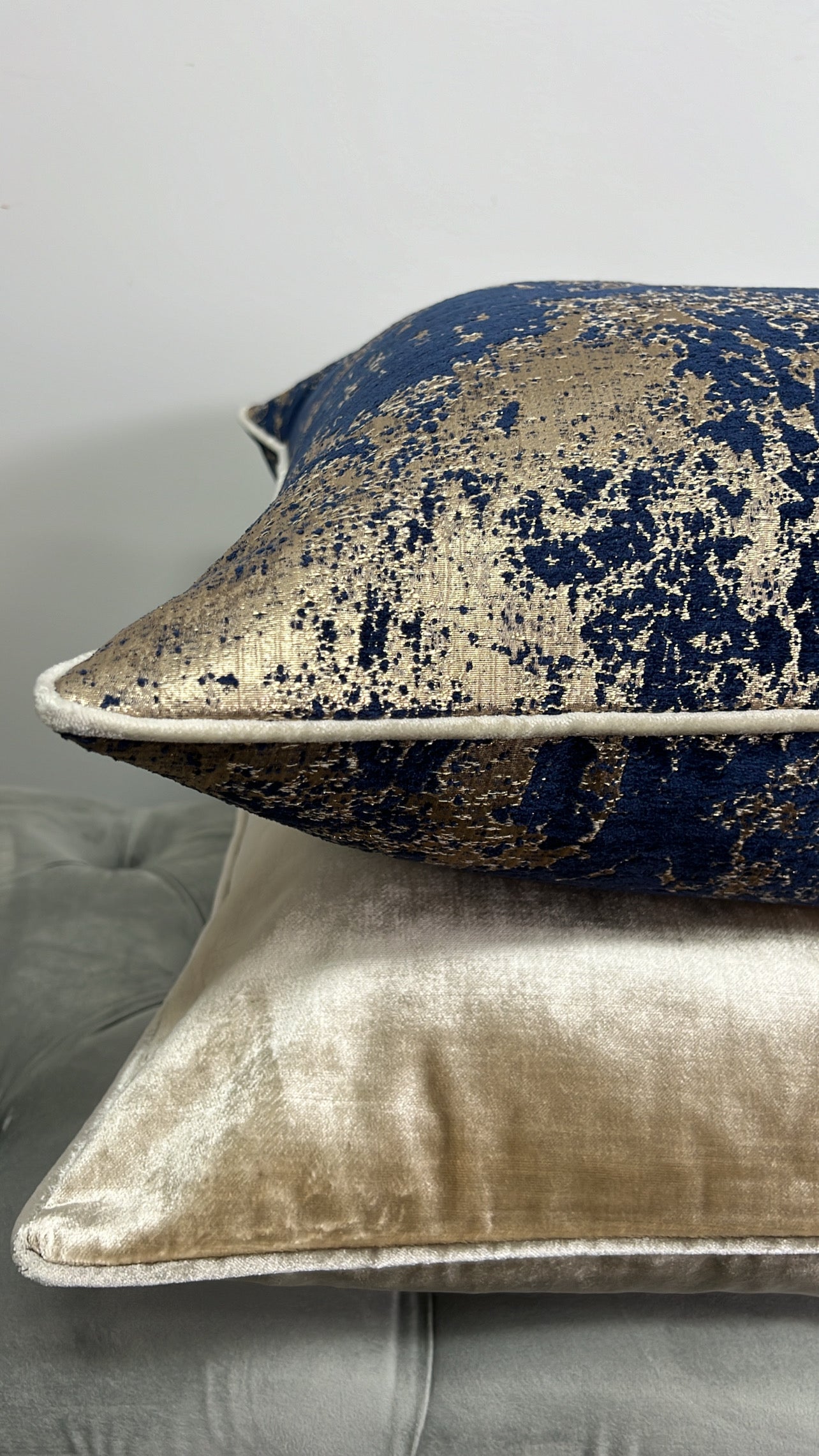 Royalty Navy Gold cushion - Luscious Homewares