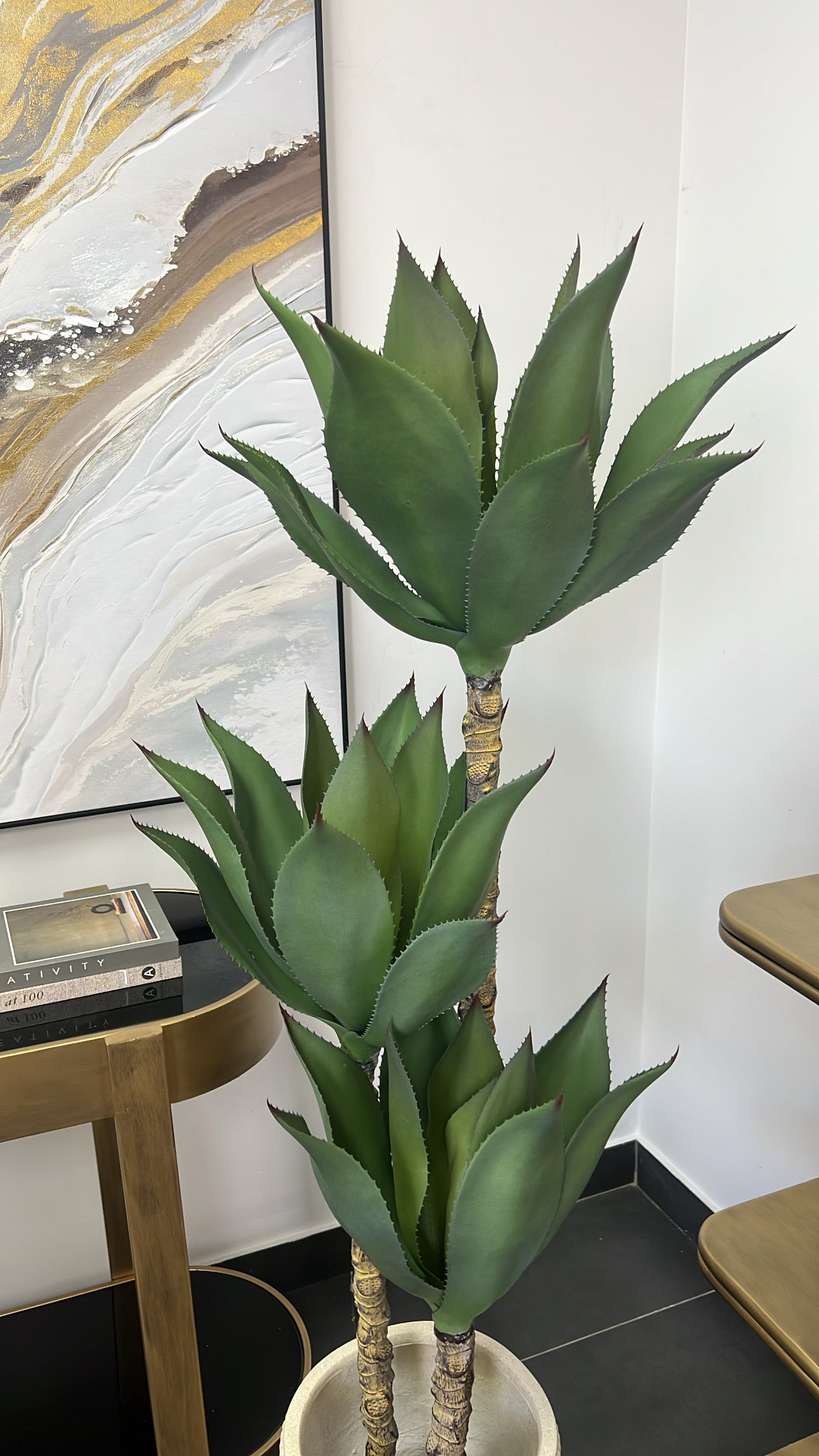Agave succulent green artificial plant tree - Luscious Homewares