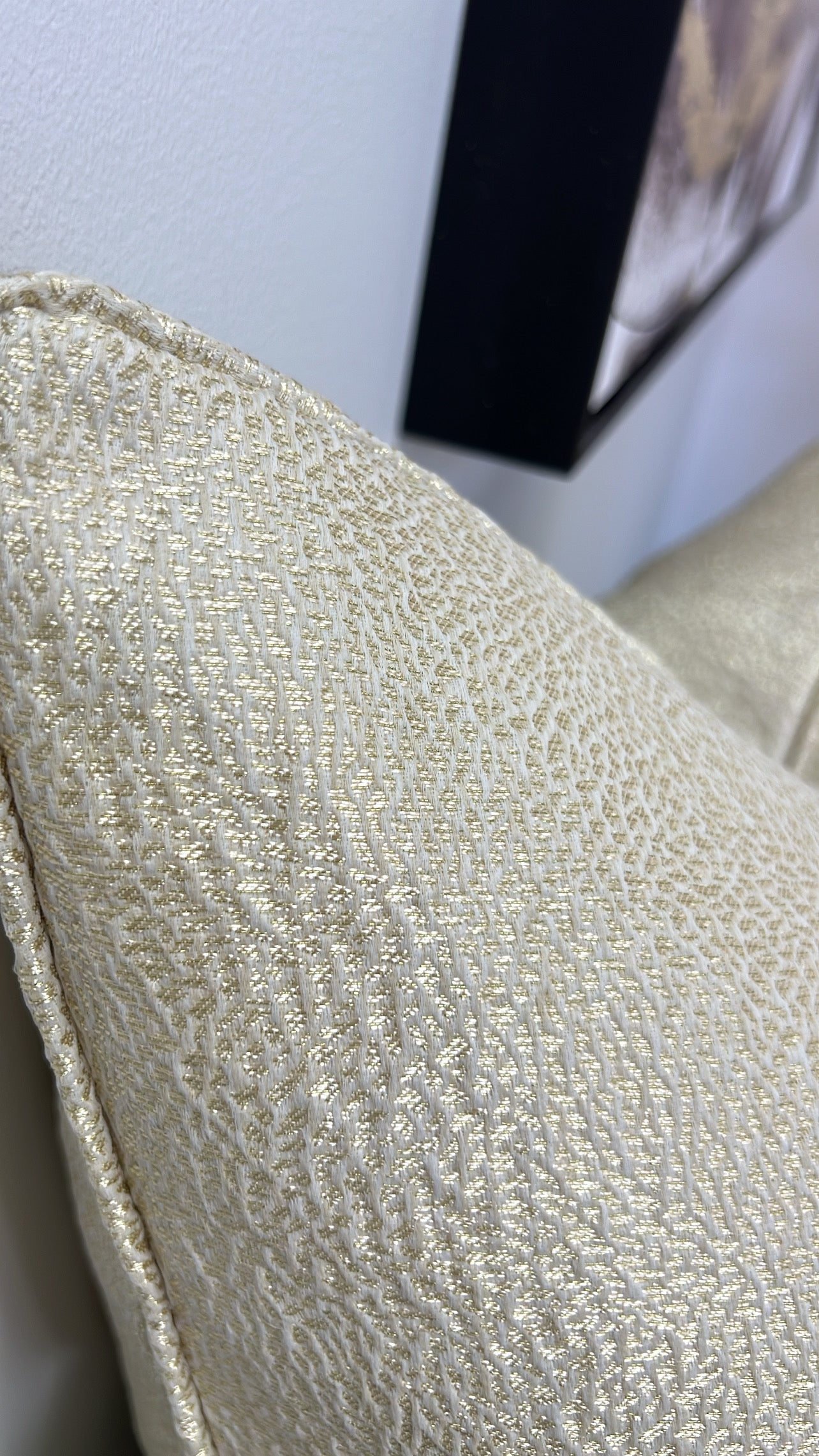 Gracious light gold cushion - Luscious Homewares