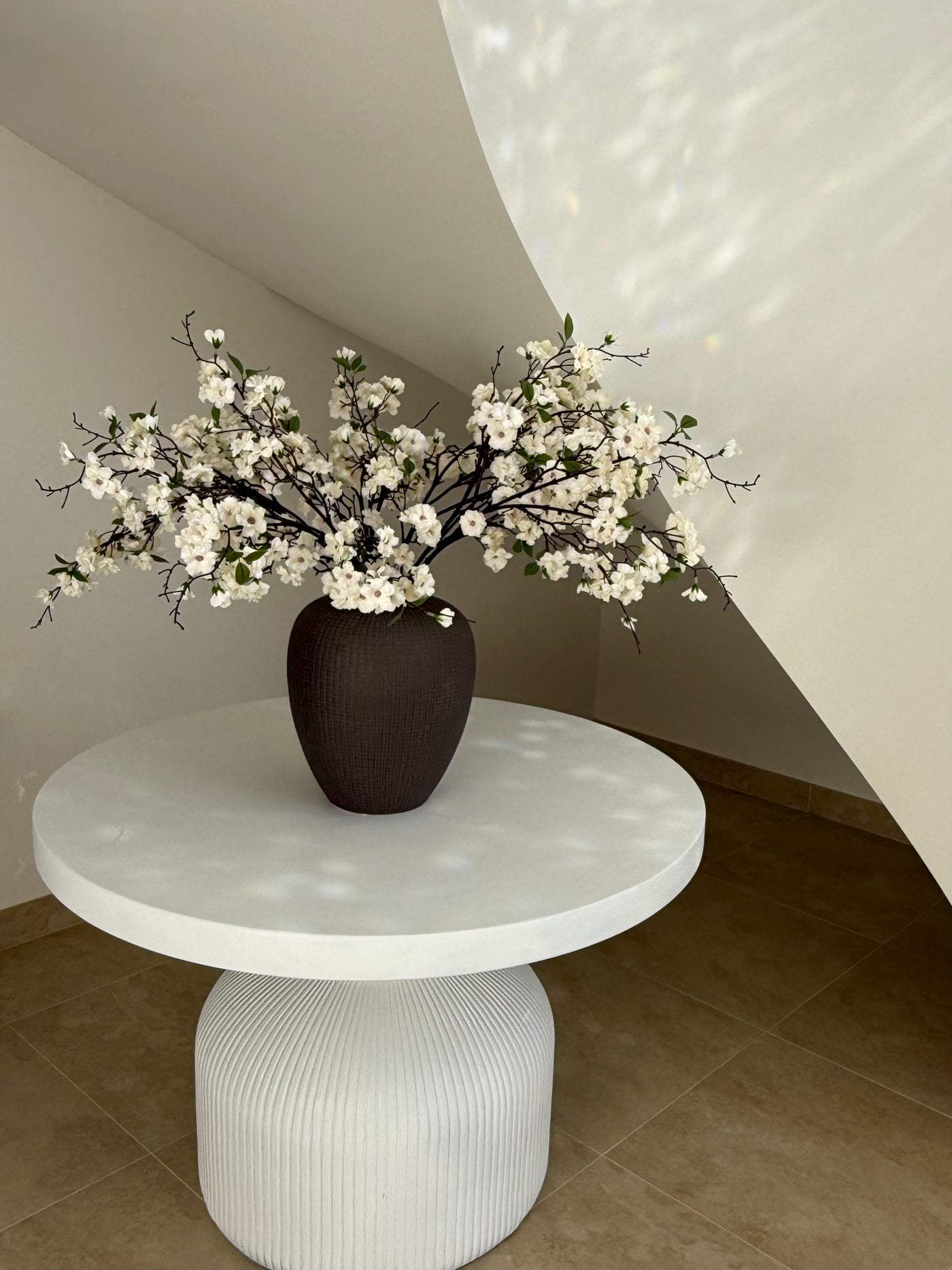 Kalena brown hand made ceramic vase