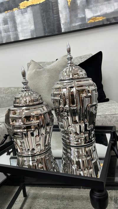 Silver Jar - Luscious Homewares