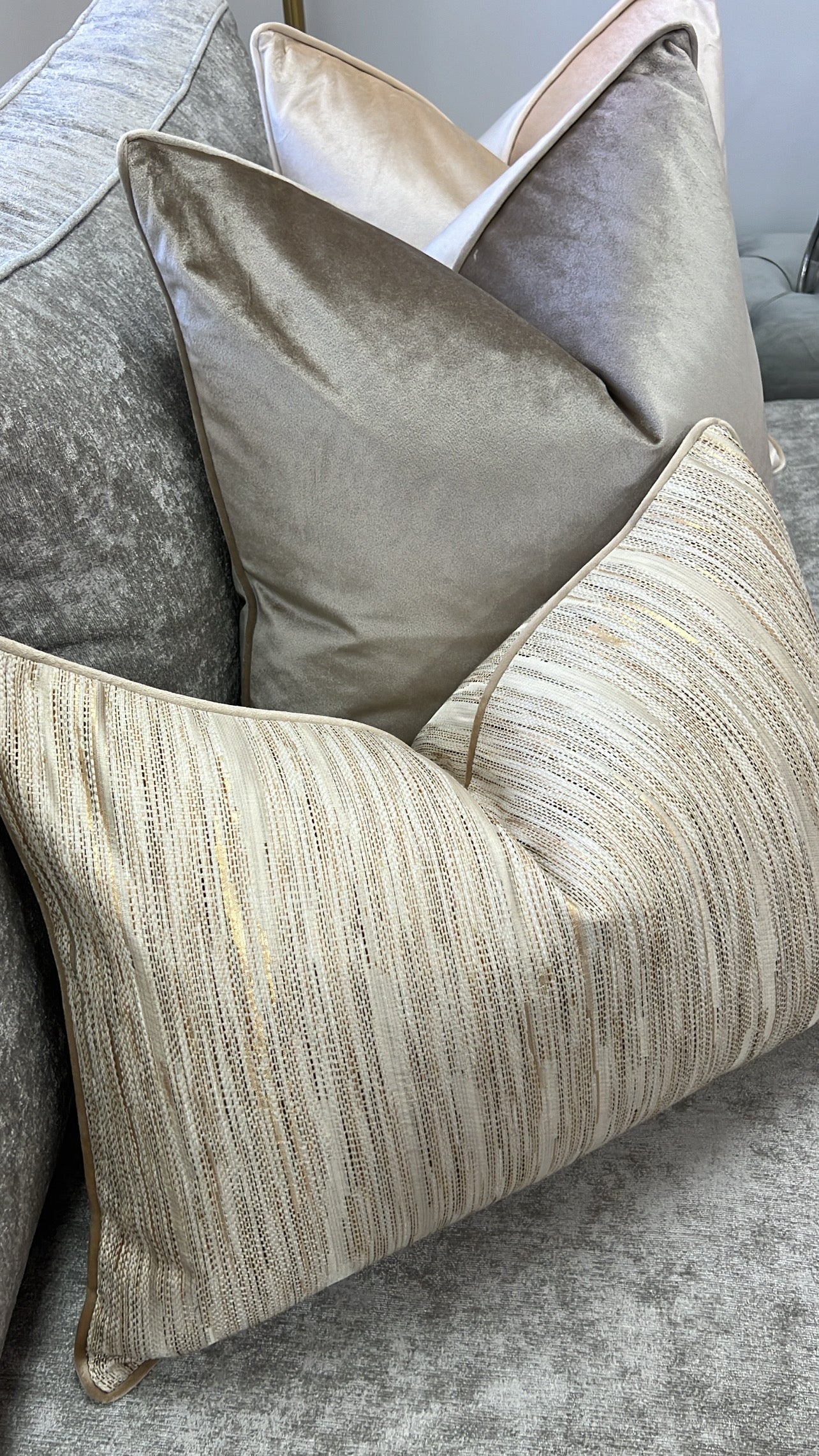 Milano nude cushion - Luscious Homewares