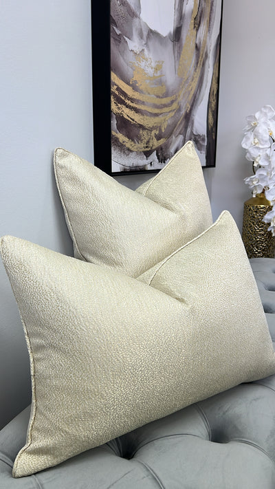 Gracious light gold cushion - Luscious Homewares