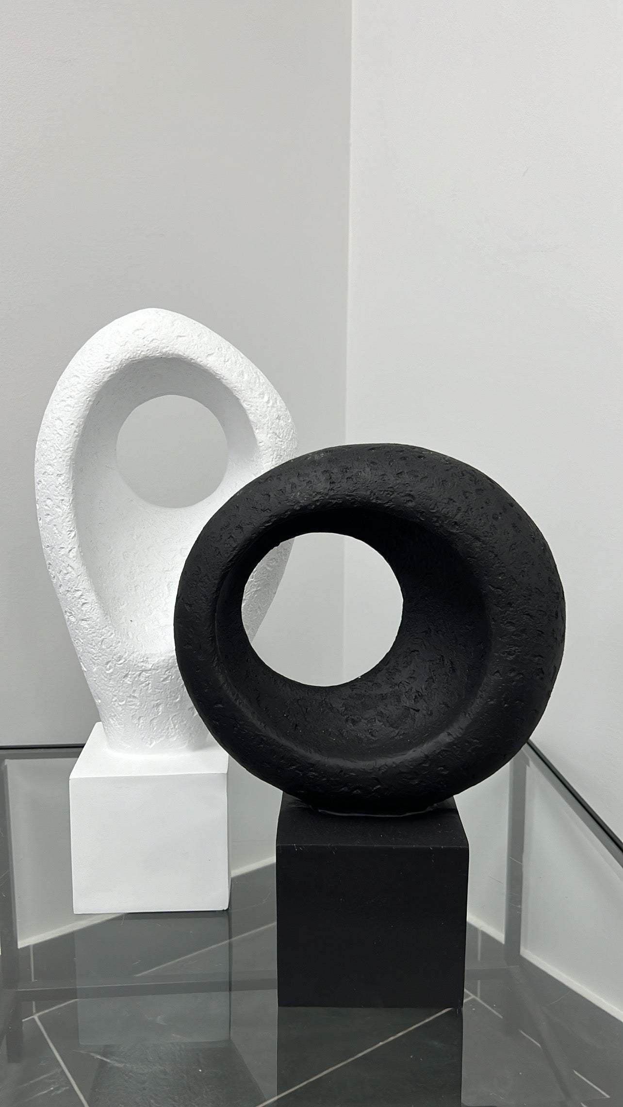 Abstract sculpture ceramic stand