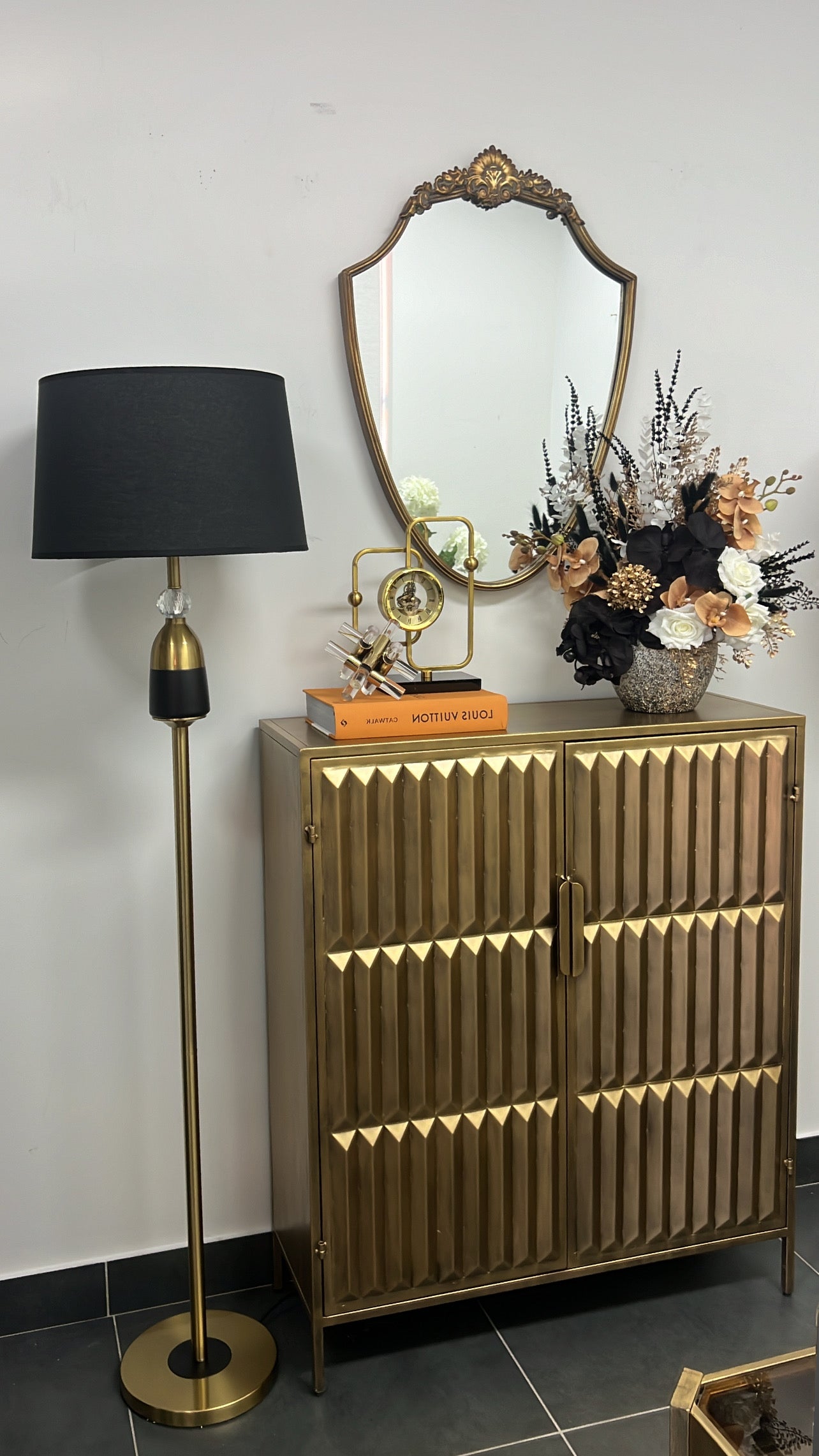 Black and gold  Floor lamp