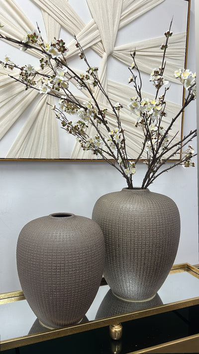 Kalena brown hand made ceramic vase