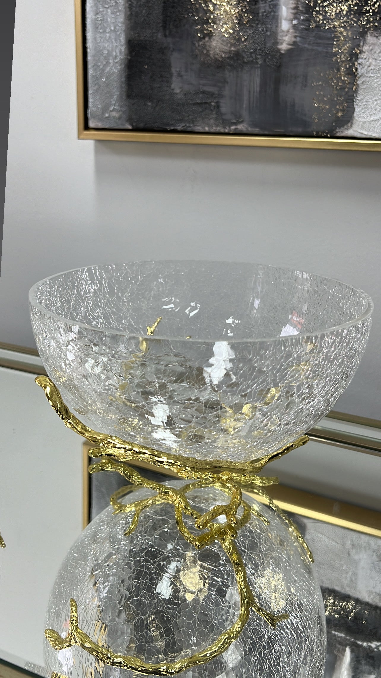 Zen Gold serving bowl - Luscious Homewares