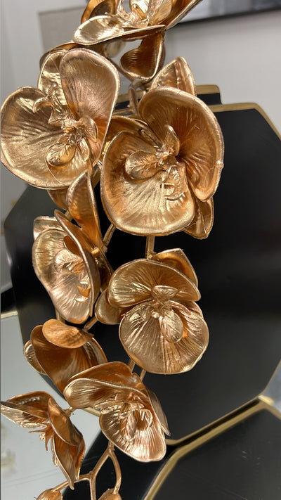 Metalic gold orchid flower - Luscious Homewares