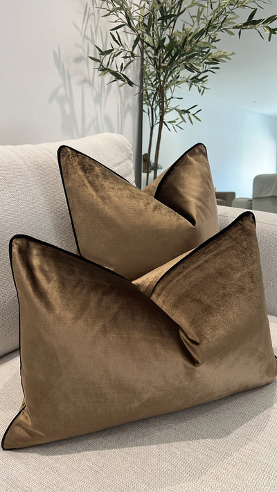 Royal luxe bronze cushion