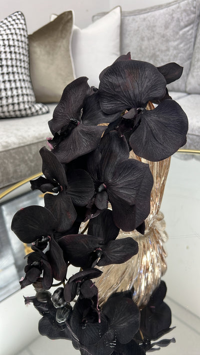 Black large orchid flower - Luscious Homewares