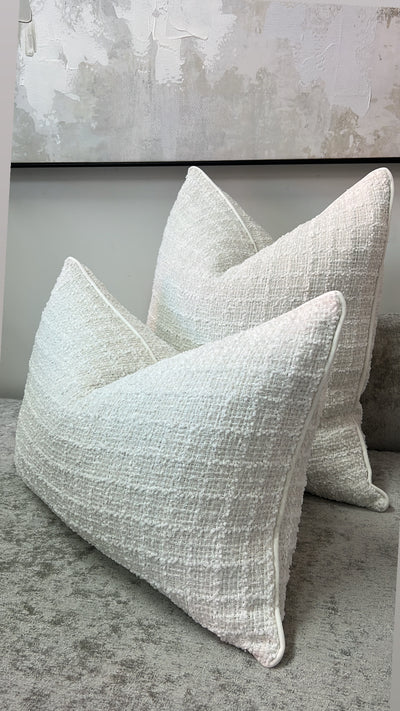 White flake cushion - Luscious Homewares