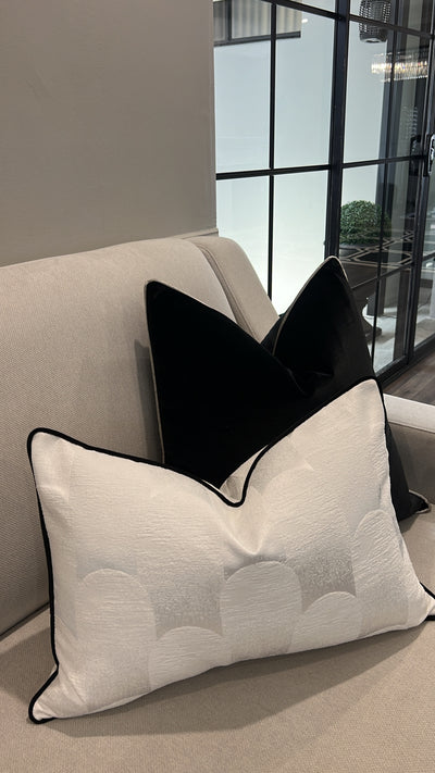 Arch white cushion - Luscious Homewares