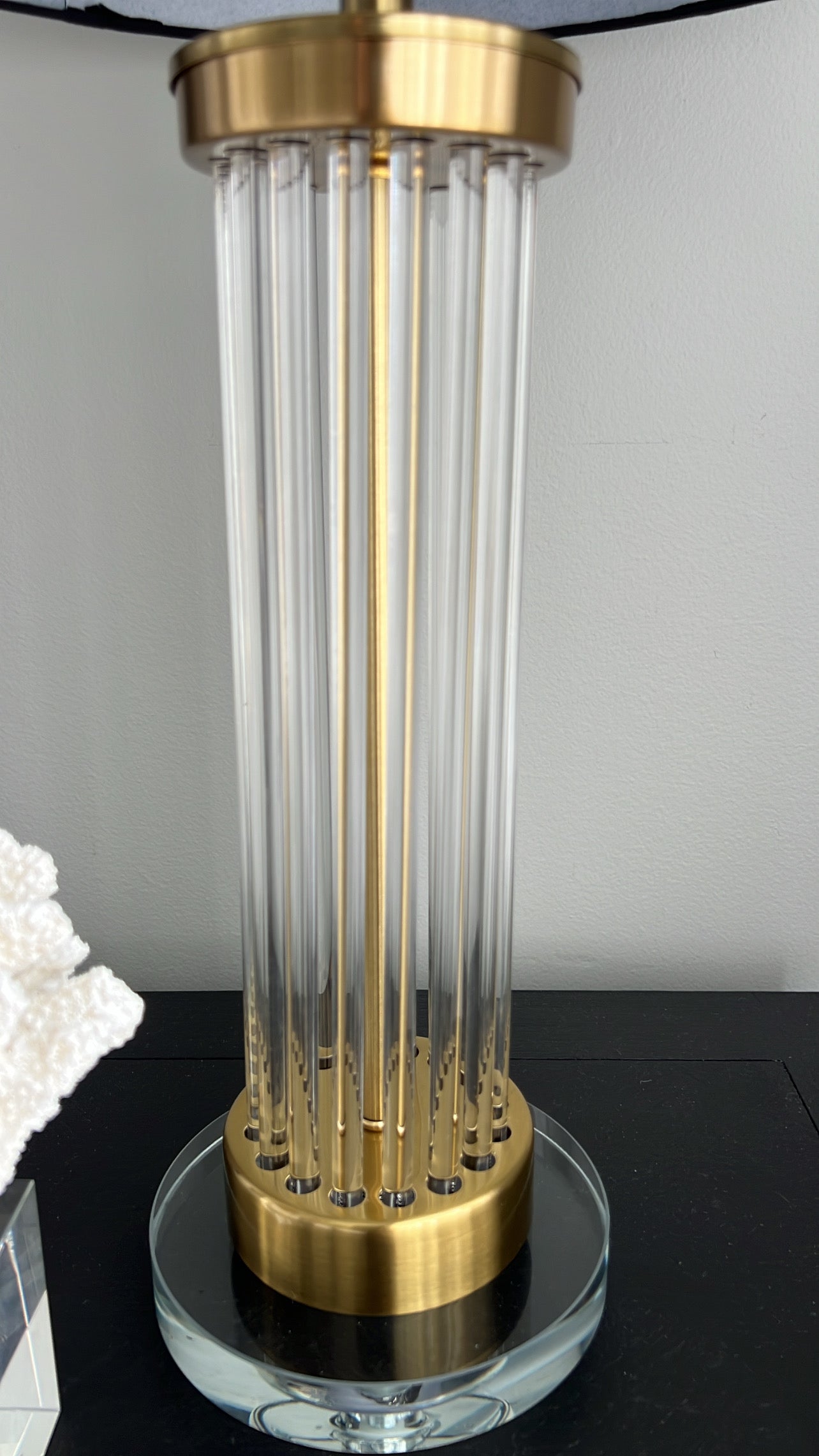 Roya Crystal glass table Lamp - Luscious Homewares