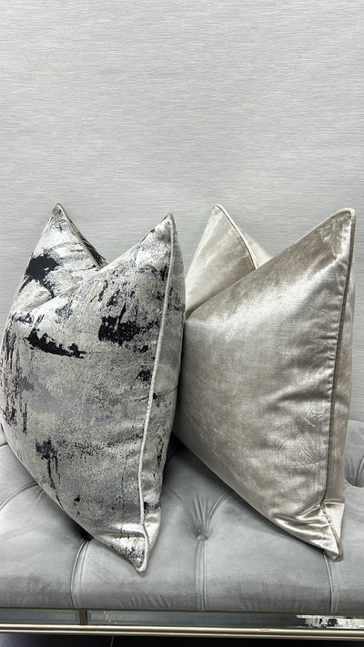 De-luxe ash velvet cushion - Luscious Homewares