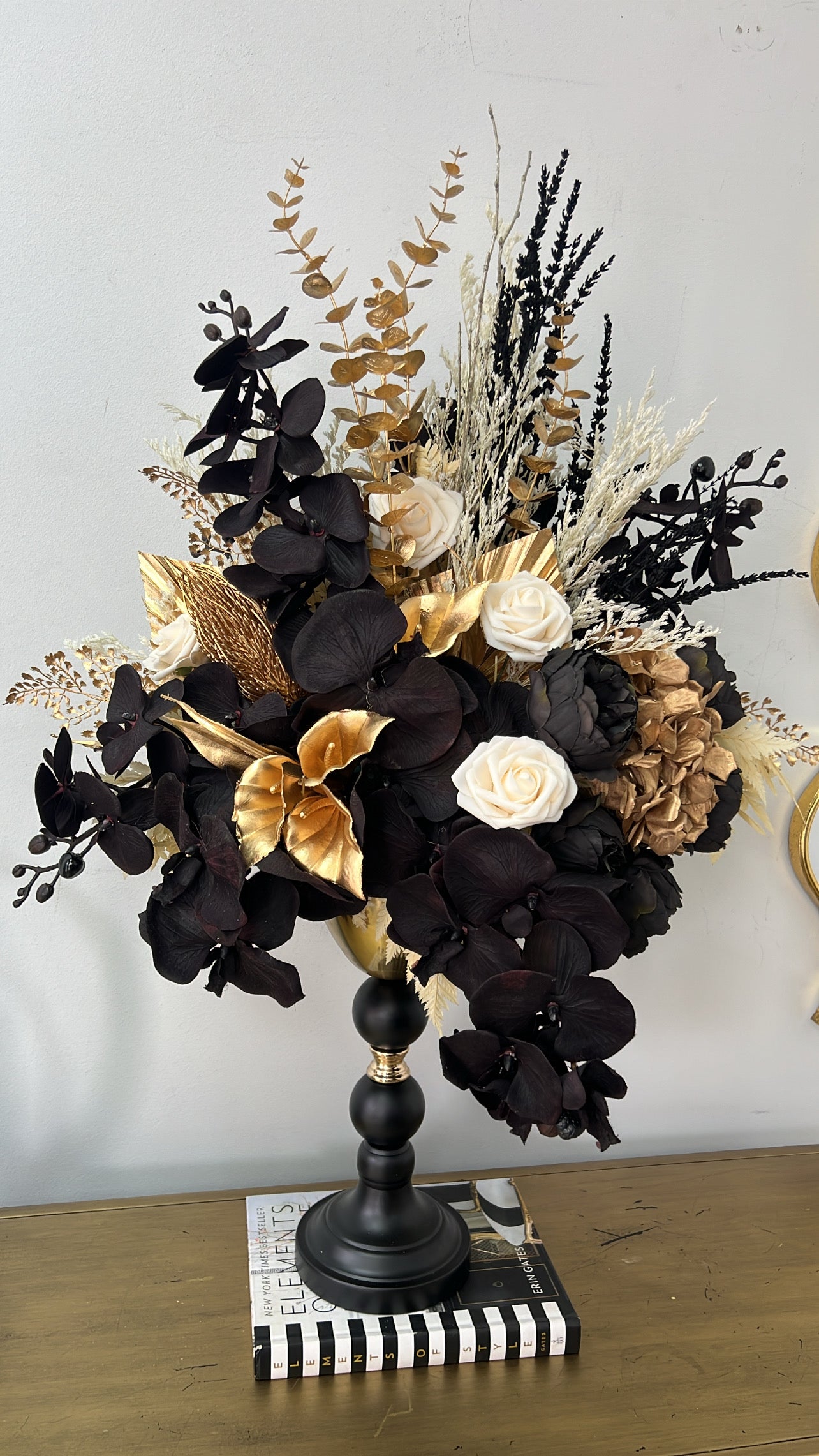 Shadow bloom floral arrangement - Luscious Homewares