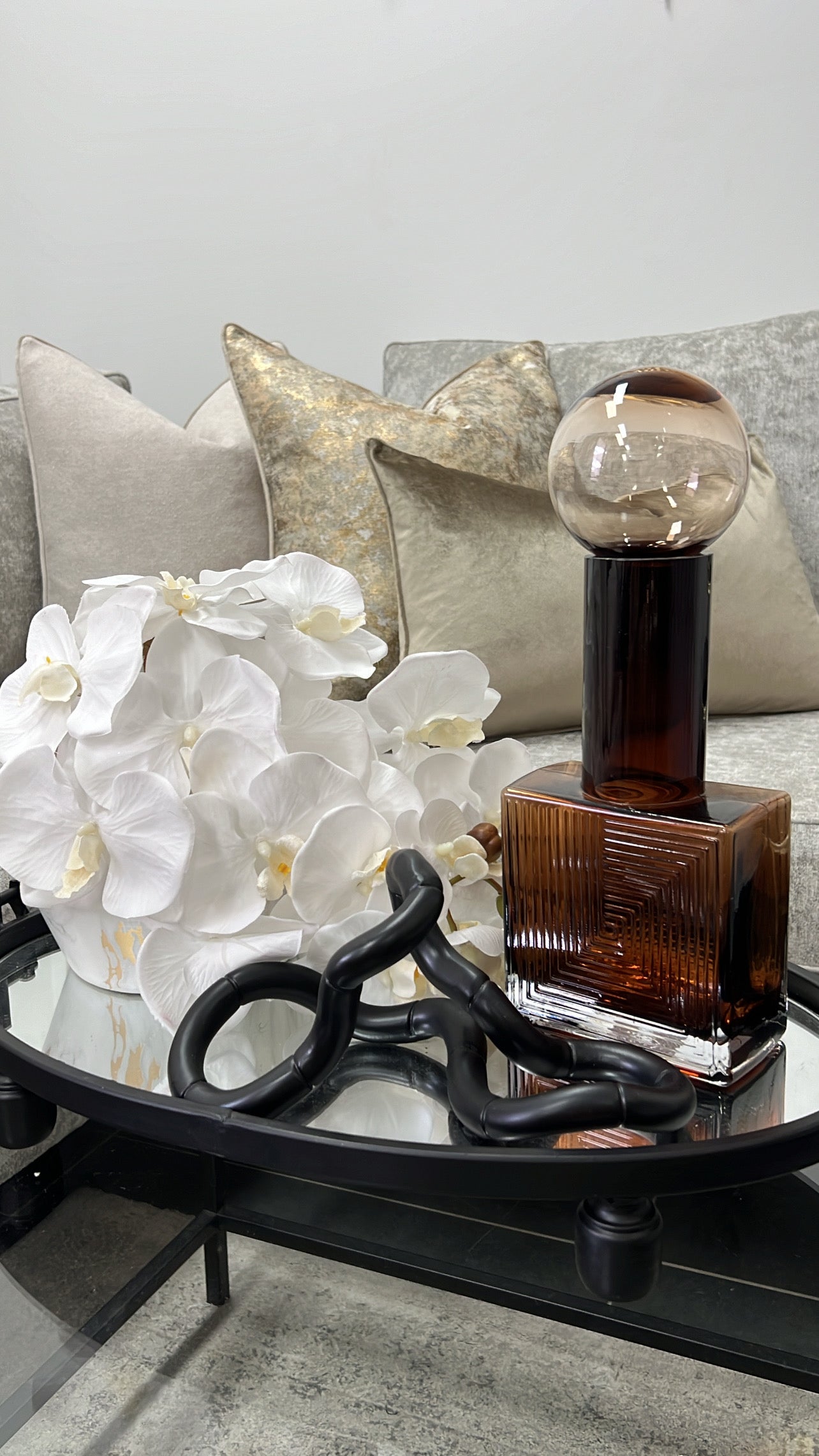 Oasis glass bottle / vase - Luscious Homewares