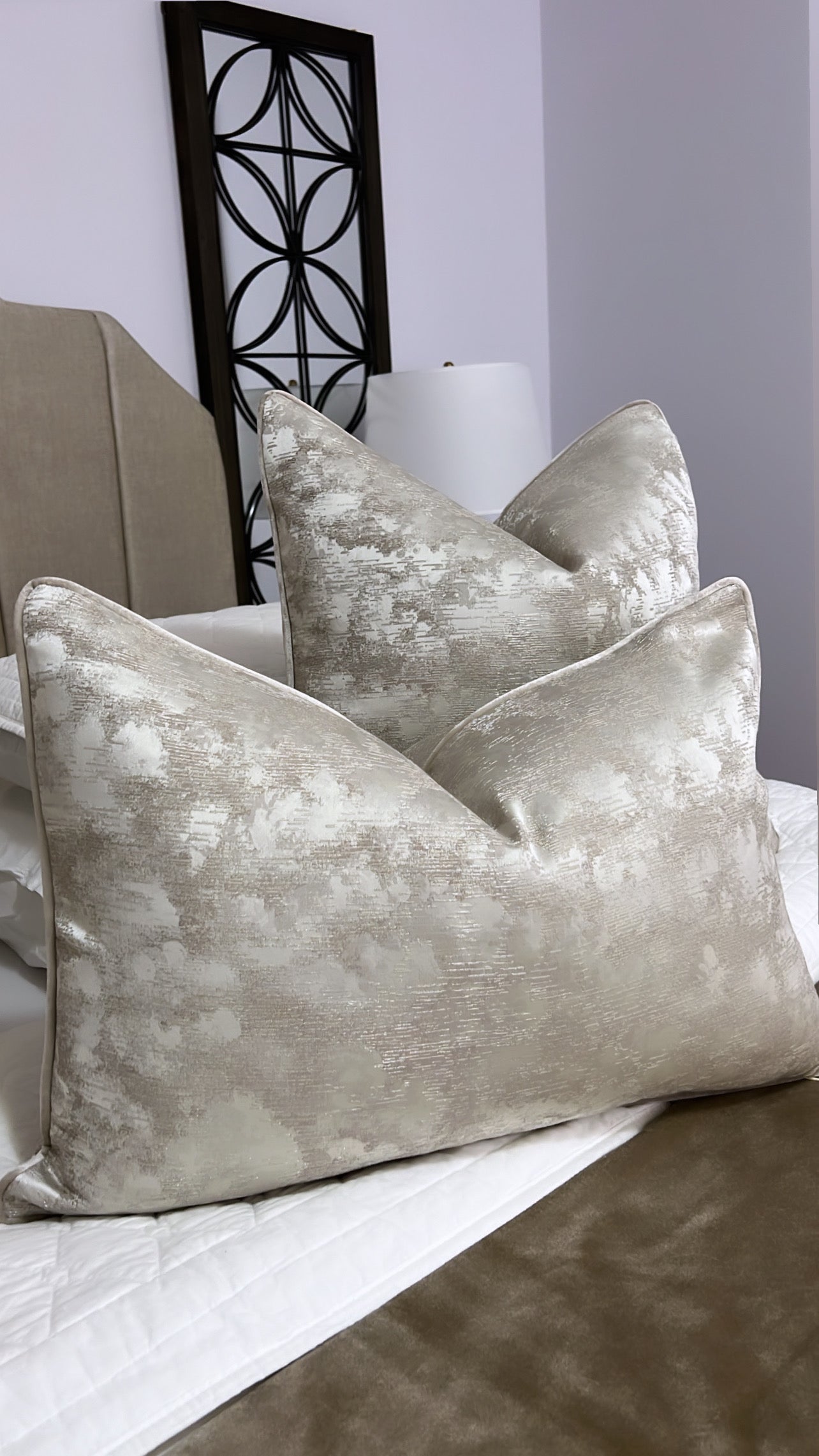 Avalanche lightning cushion - Luscious Homewares