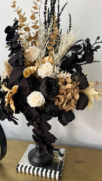 Shadow bloom floral arrangement - Luscious Homewares