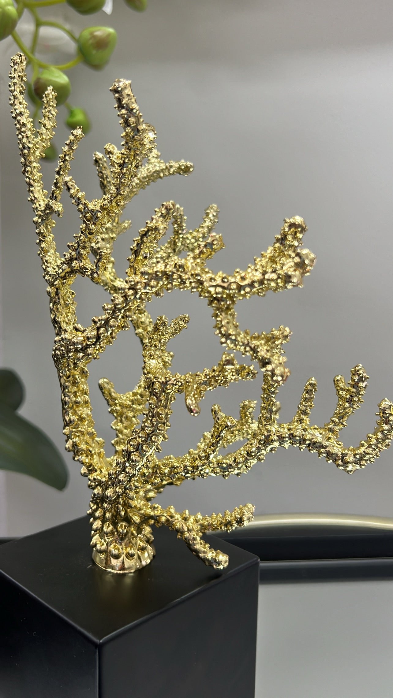 Gold coral stand - Luscious Homewares