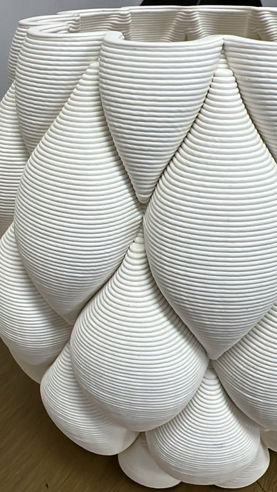 Quilted ceramic vase - Luscious Homewares