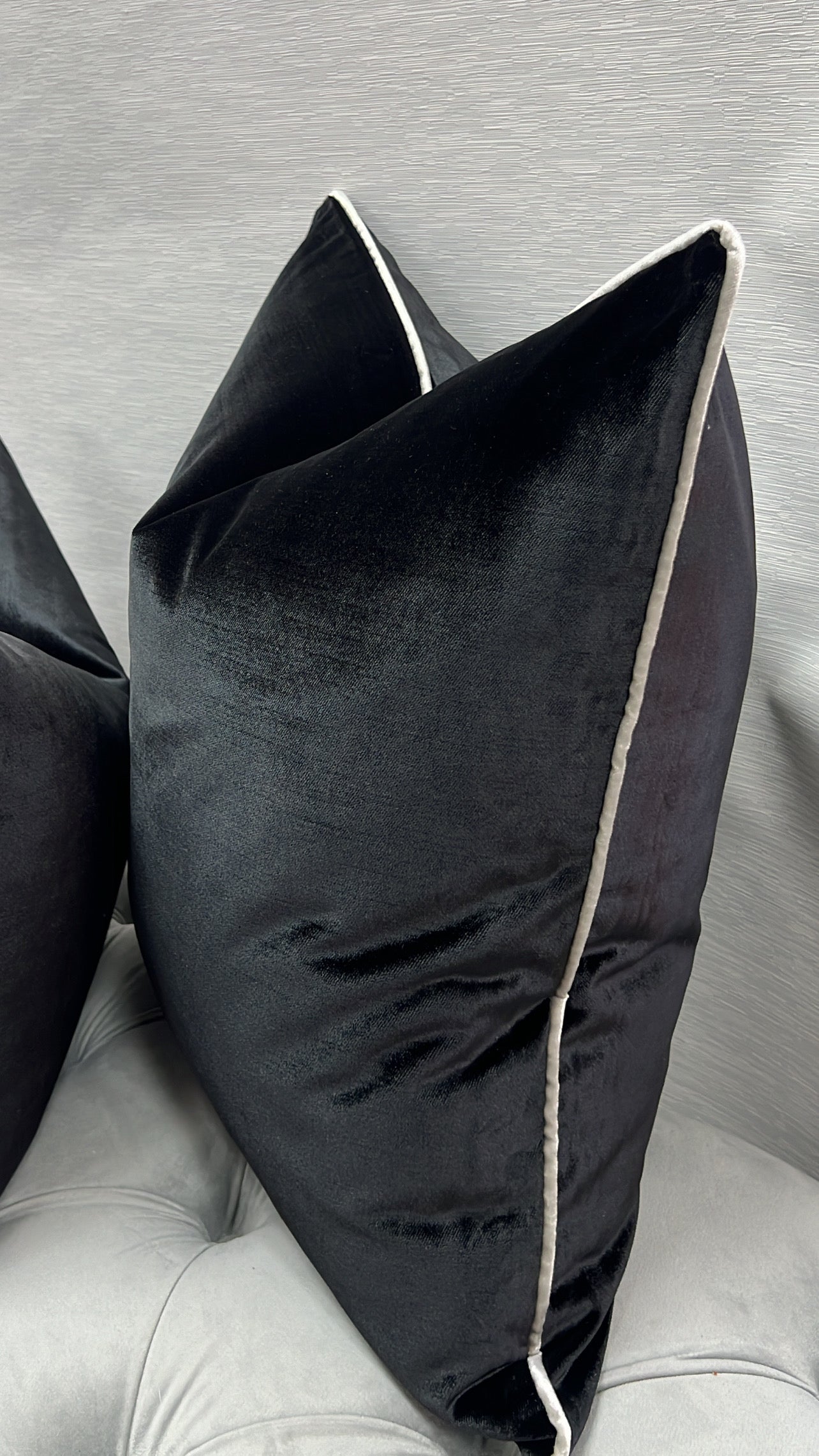 Royal luxe black cushion - Luscious Homewares