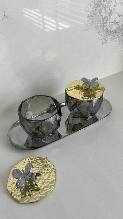 Butterfly jar set 3 pieces - Luscious Homewares