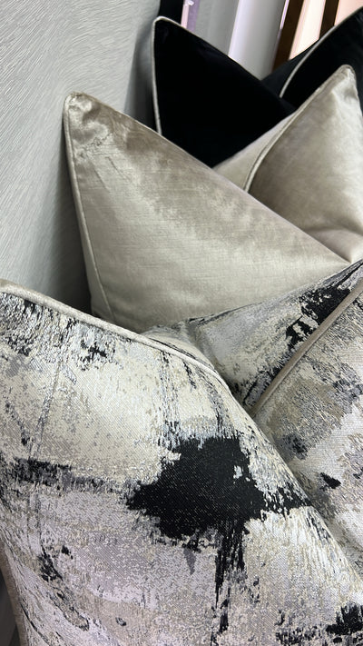 Royal luxe black cushion - Luscious Homewares