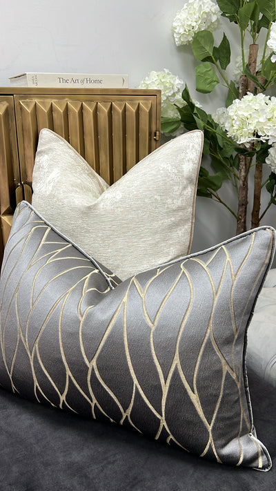Zillara silver cushion - Luscious Homewares