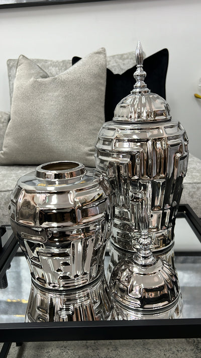 Silver Jar - Luscious Homewares