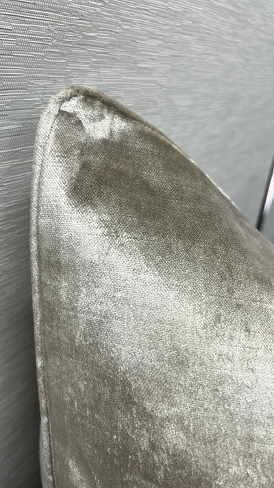 De-luxe ash velvet cushion - Luscious Homewares