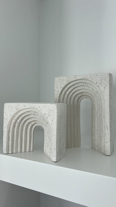 Stone arch sculpture - Luscious Homewares