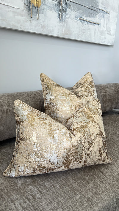 Aureus gold cushion - Luscious Homewares