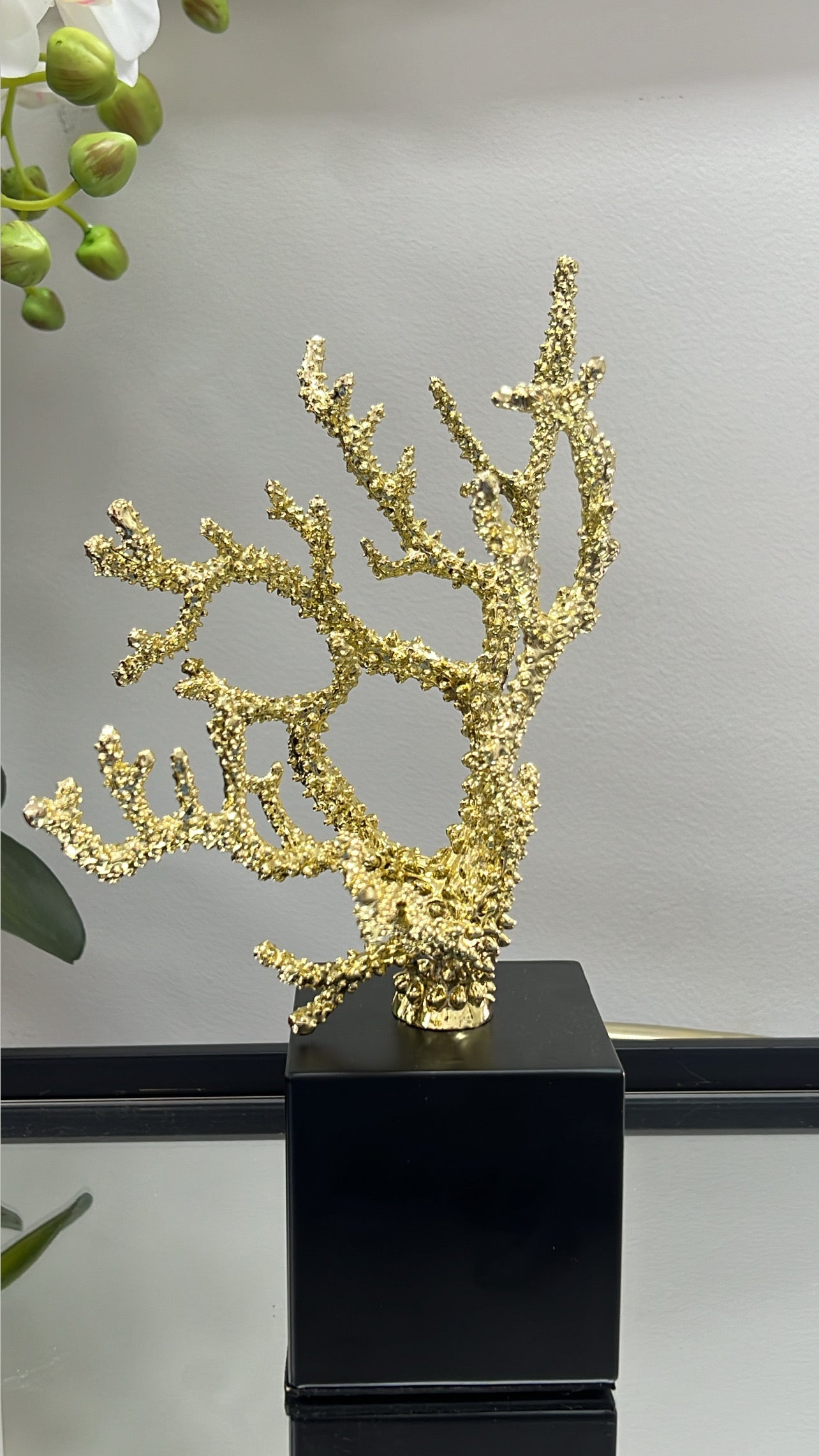 Gold coral stand - Luscious Homewares