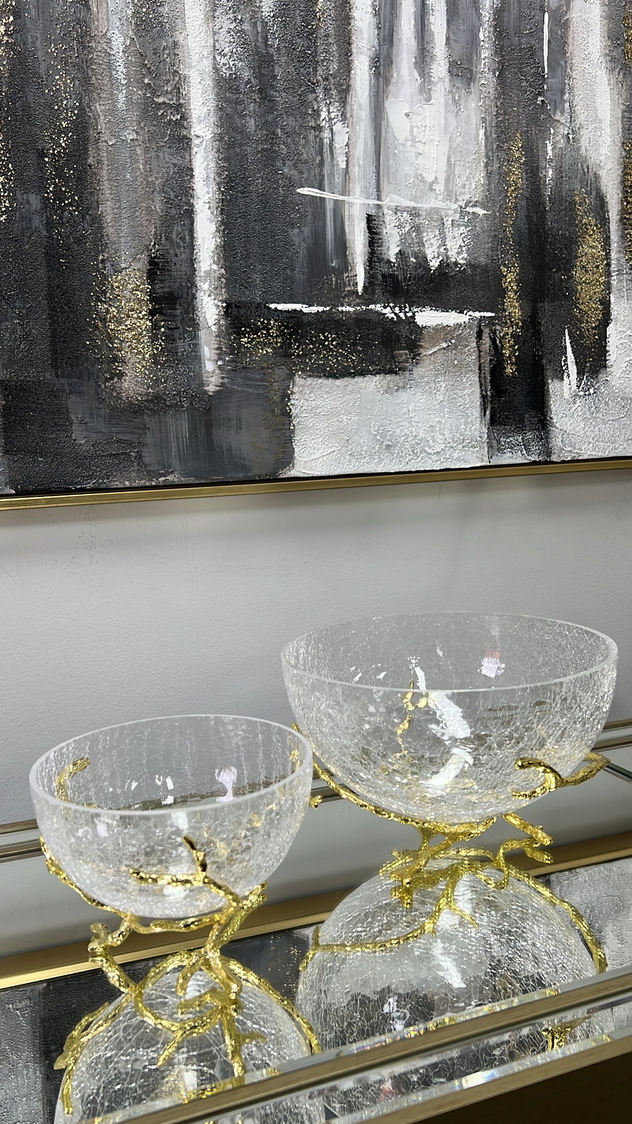 Zen Gold serving bowl - Luscious Homewares