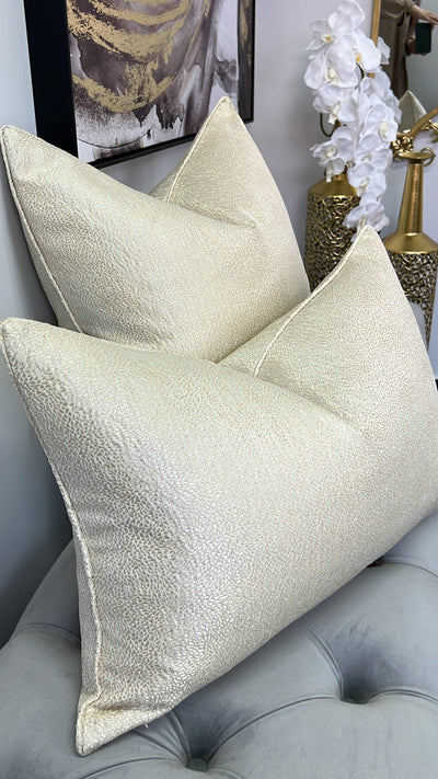 Gracious light gold cushion - Luscious Homewares