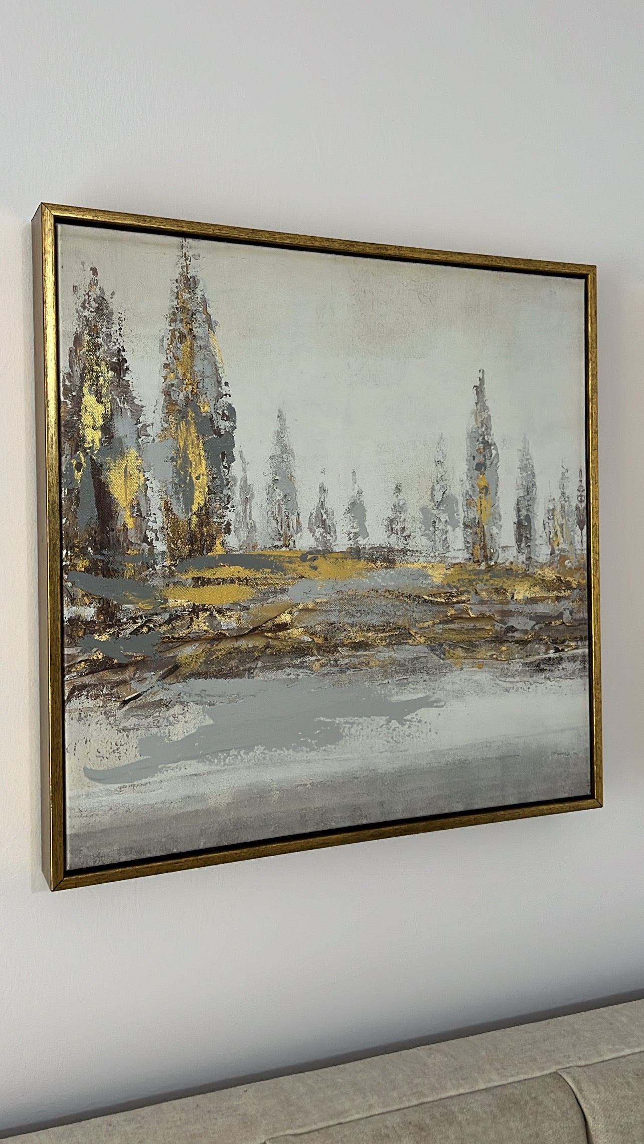 Jardine Gold frame wall art - Luscious Homewares