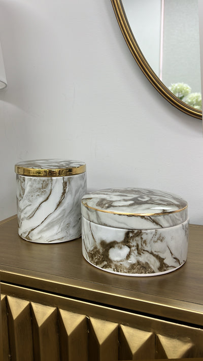 Marble swirl Jar