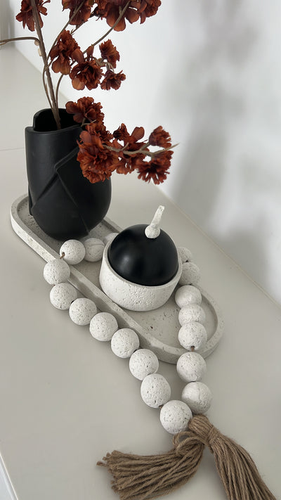 Moroccan stone jar dome - Luscious Homewares