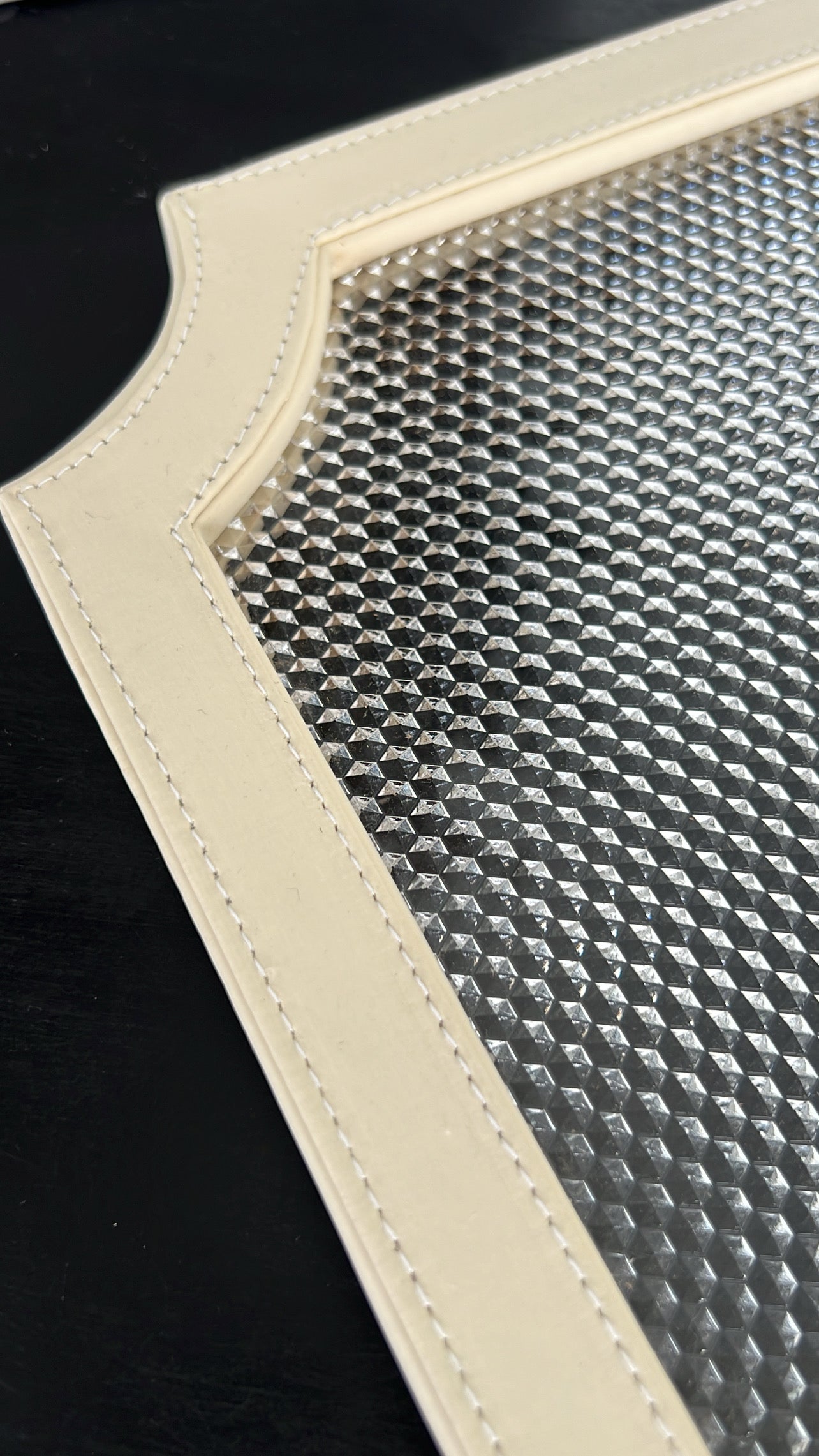Beige decorative / serving tray - Luscious Homewares