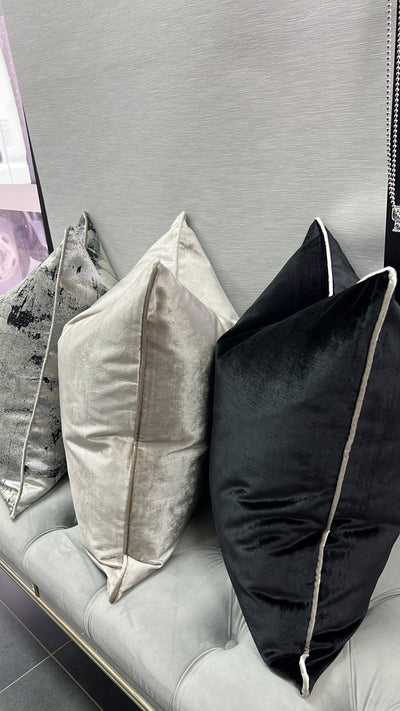 Royal luxe black cushion - Luscious Homewares