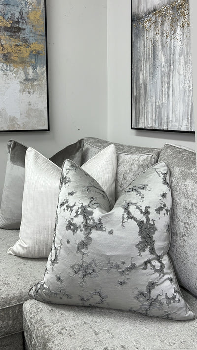 Belmond silver cushion - Luscious Homewares