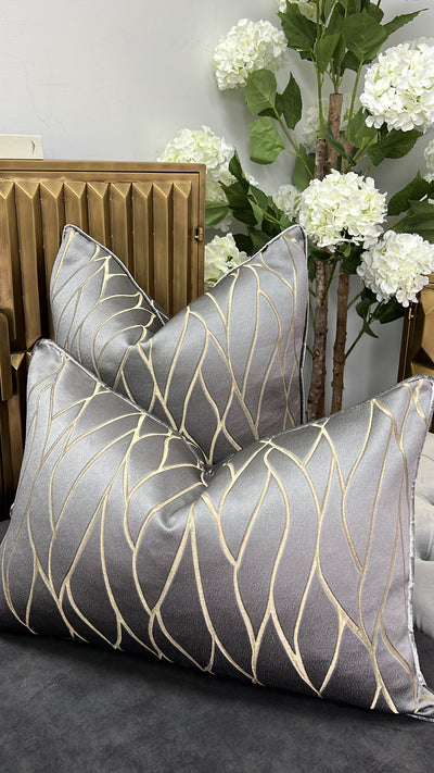 Zillara silver cushion - Luscious Homewares