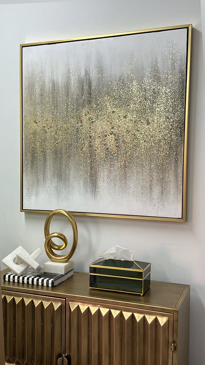 Star dust  Wall art gold frame