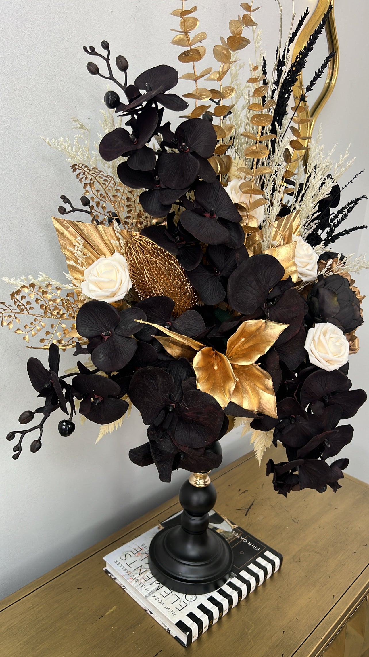 Shadow bloom floral arrangement - Luscious Homewares