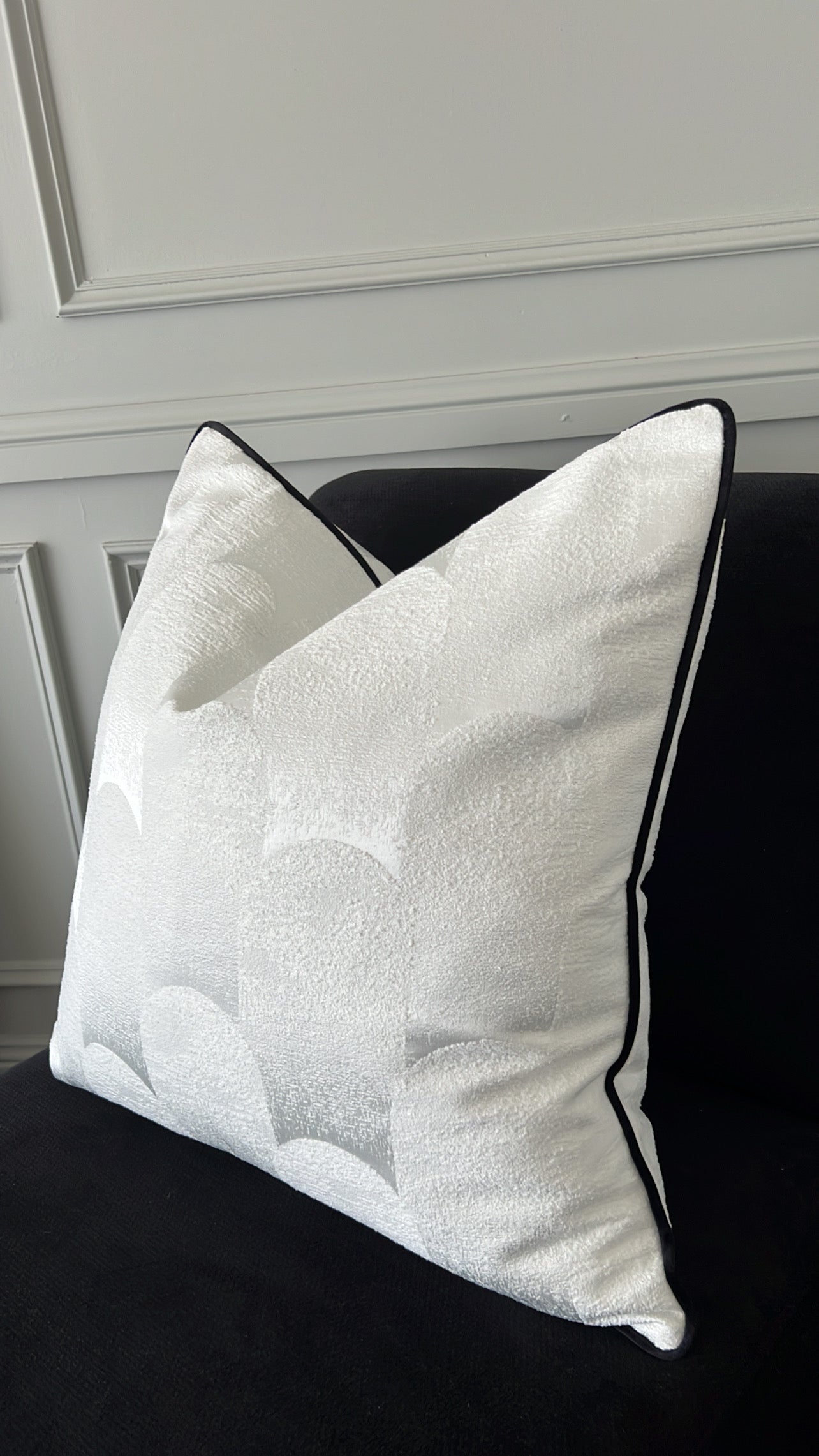 Arch white cushion - Luscious Homewares