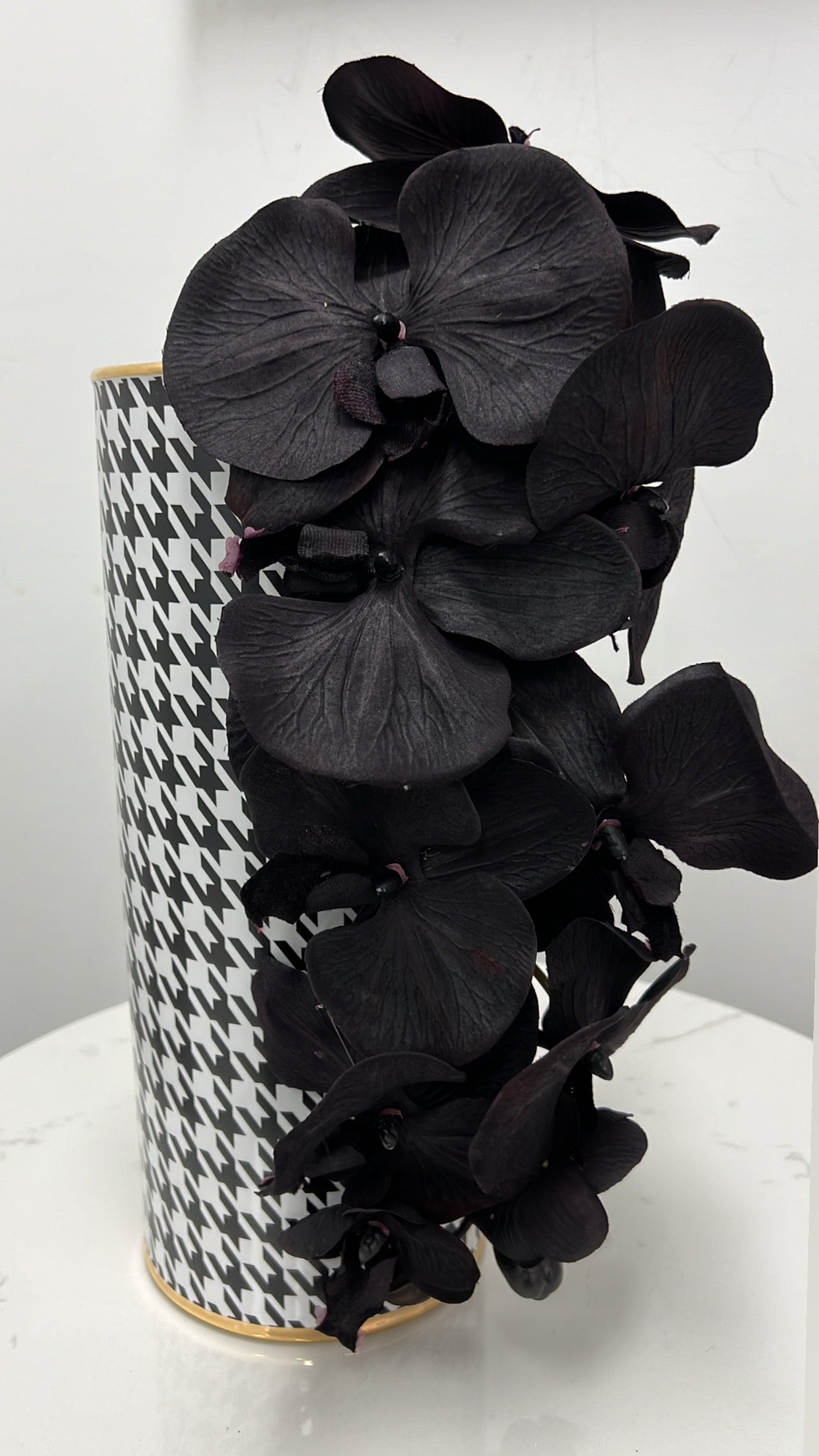 Black large orchid flower - Luscious Homewares